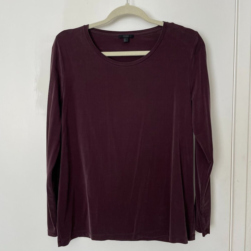 COS Purple Curpo Long Sleeve Size M